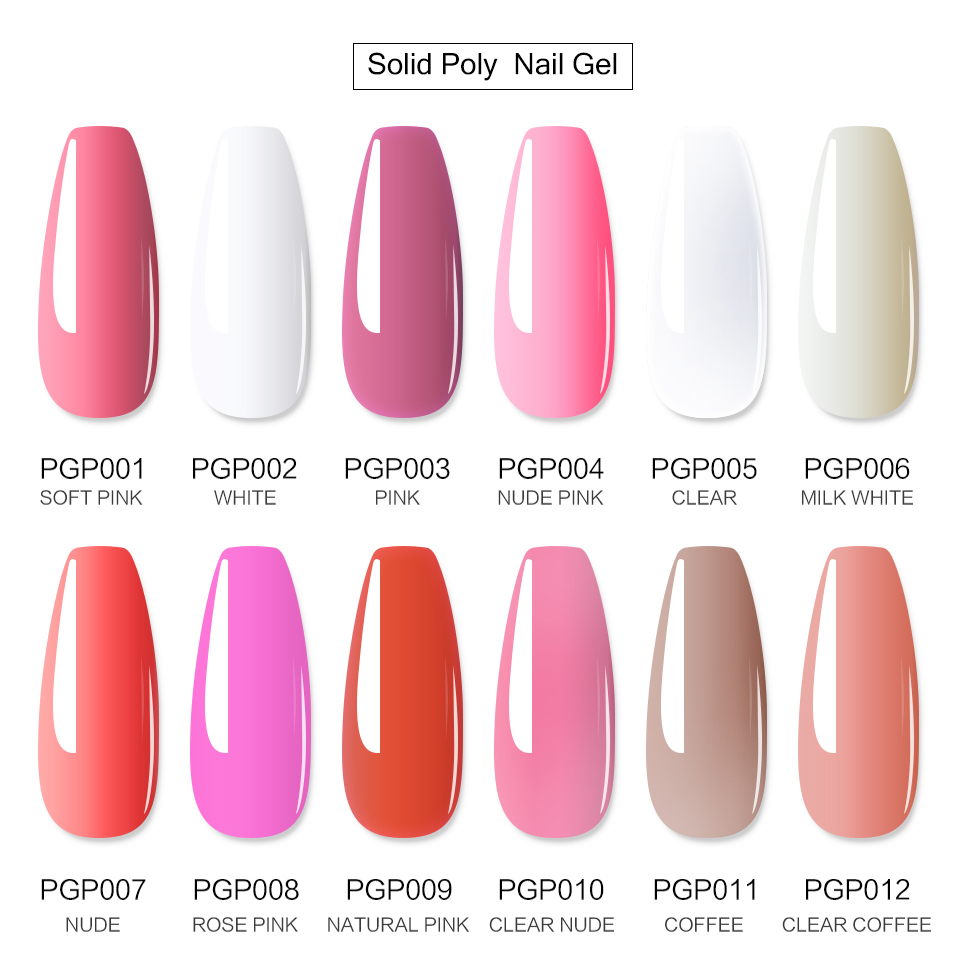 Limegirl Solid Poly Nail Gel Series Pgp Pgp Limegirlstore