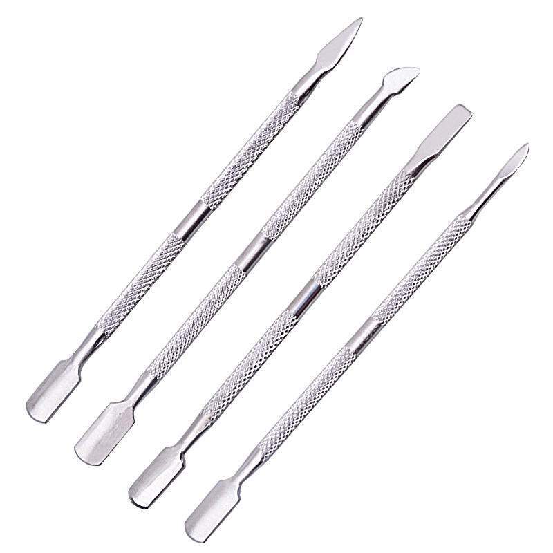 Set Stainless Steel Double Sided Cuticle Pushers