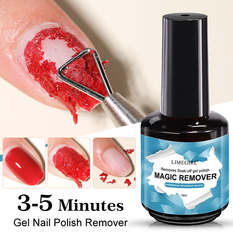 Magic Remover Gel Polish Remover Within 1-2 Mins Soak off Remover Tool(15ml)