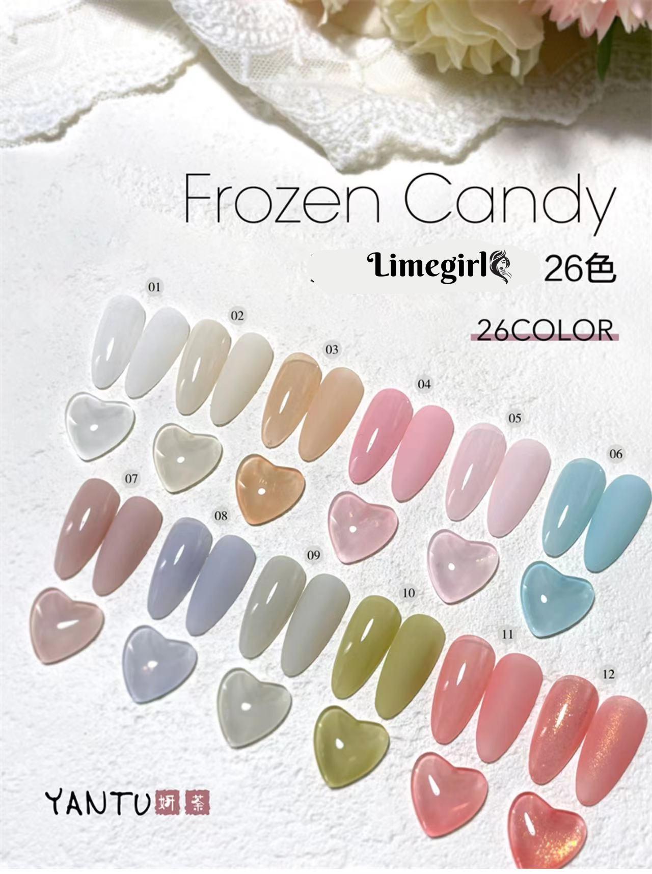 Limegirl Yantu Rock Candy Transparent Ice Cream Solid Gel Nail Polish 013-026