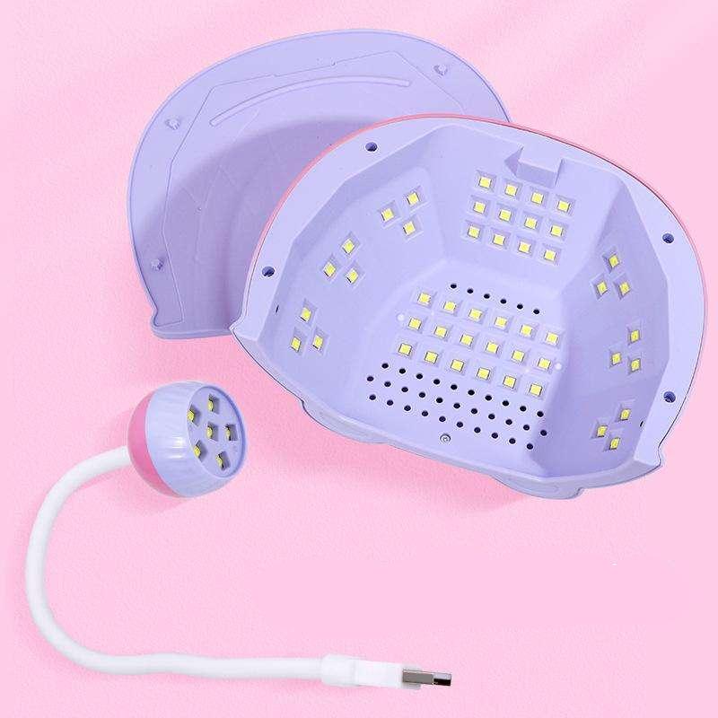 Two-In-One Rotatable Nail Drying Lamp Nail Dryer for Manicure Fast Curing Gel Nail Polish Professional Nail Lamp Salon Tools