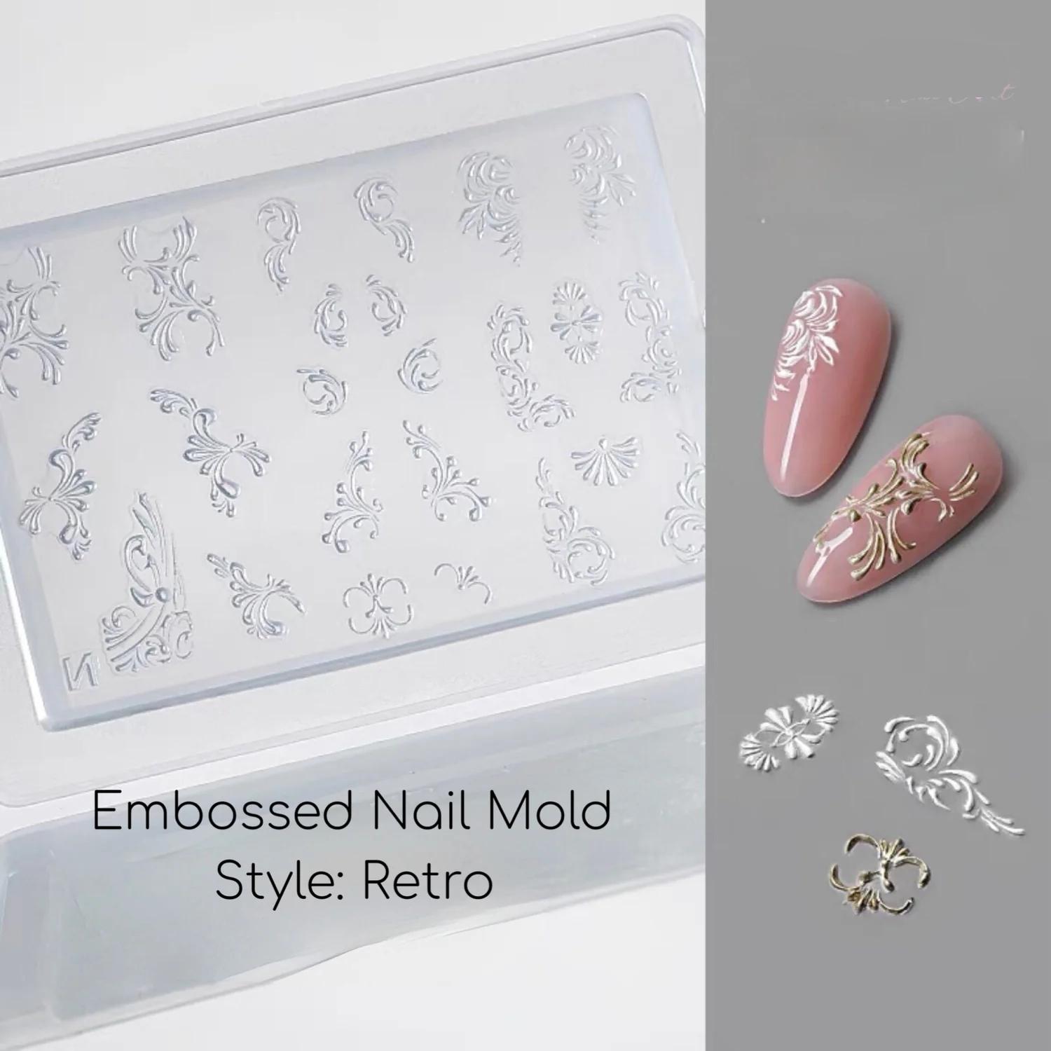 Embossed Nail Art Mold Collection