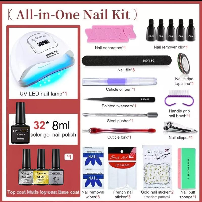 60 PCS ALL In One Gel Nail Polish Kit