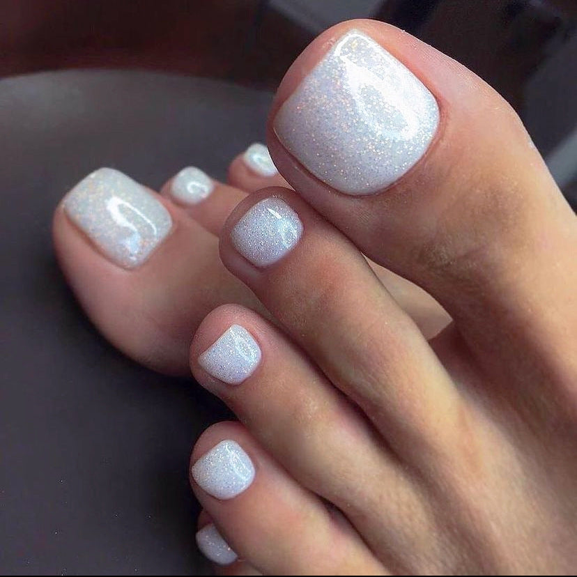 24Pcs White Toenails Patch With Glue Kit Limegirlstore 24Pcs White Toenails Patch With Glue Kit Limegirlstore