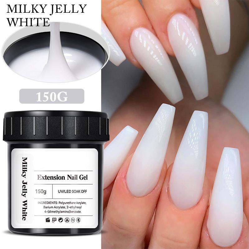 UR SUGAR 150g Building Nail Gel 18 Colors Nail Extension Gel Kit Nude Pink Clear Hard Constructed Gel Nail Strengthener Manicure