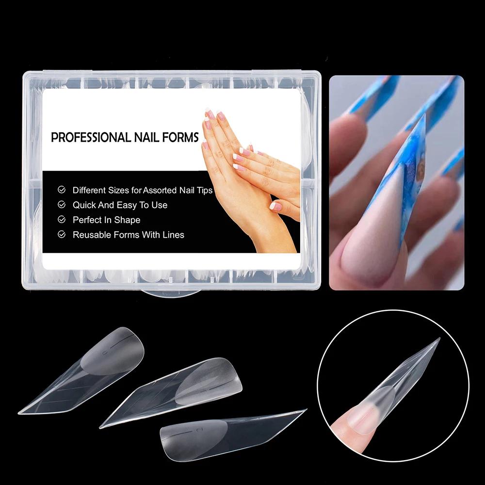 120Pcs Pyramid Dual Nail Forms