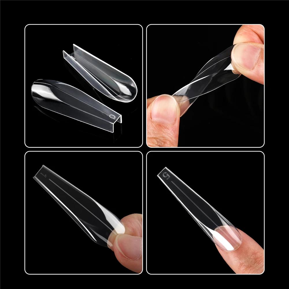 Cat Claws Edge Cube Bridge Razor Modern  3D Curved Stiletto Nail Dual Forms