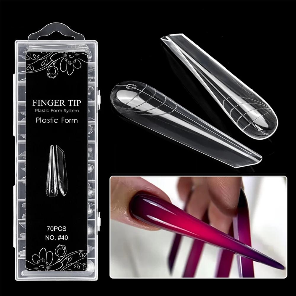 Cat Claws Edge Cube Bridge Razor Modern  3D Curved Stiletto Nail Dual Forms