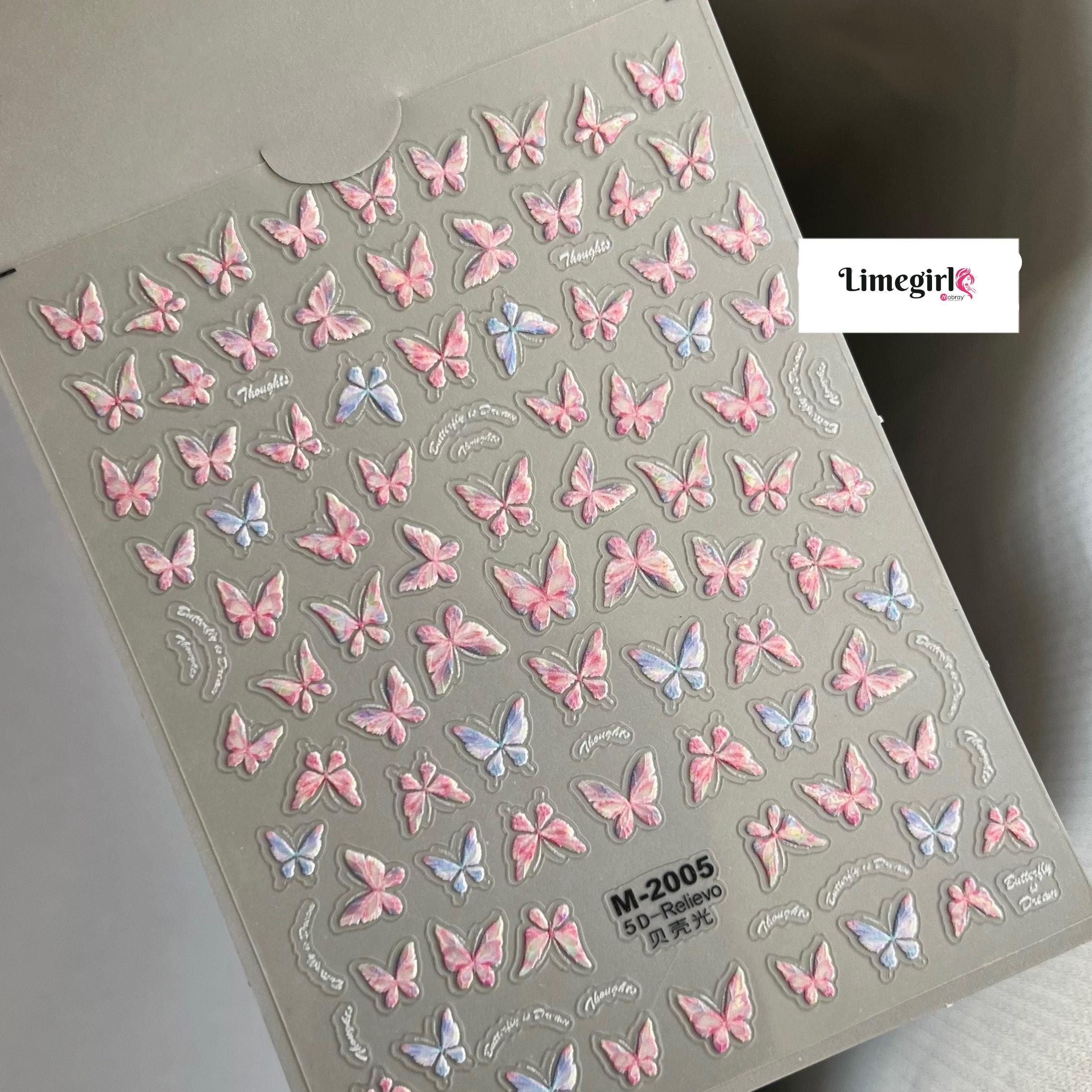 5D Beauty Bowknot Silk Ribbon Elegant Tie Knot Bow Self Adhesive Nail Art Stickers Shiny Charming Manicure Decals Nail Supplies
