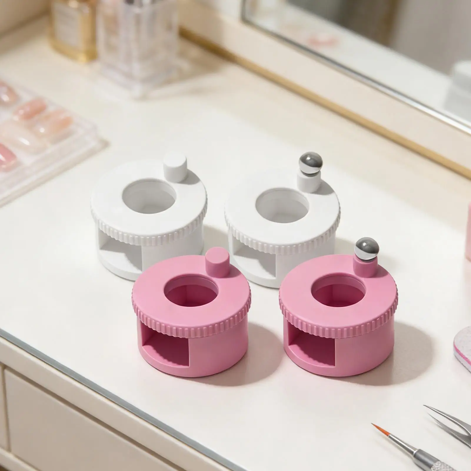 Rotating Cat Eye Nail Magnet Wide Light Glass Bead Effect Multifunctional Strong Automatic Nail Art Magnetic for Gel Nail Polish