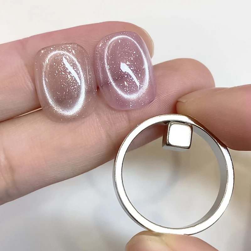 Hollow Cat Eye Magnet for Gel Nail Polish Ring Nail Art Magnet Set French Magnetic Auxiliary Tool DIY Manicure Magnetic Tool