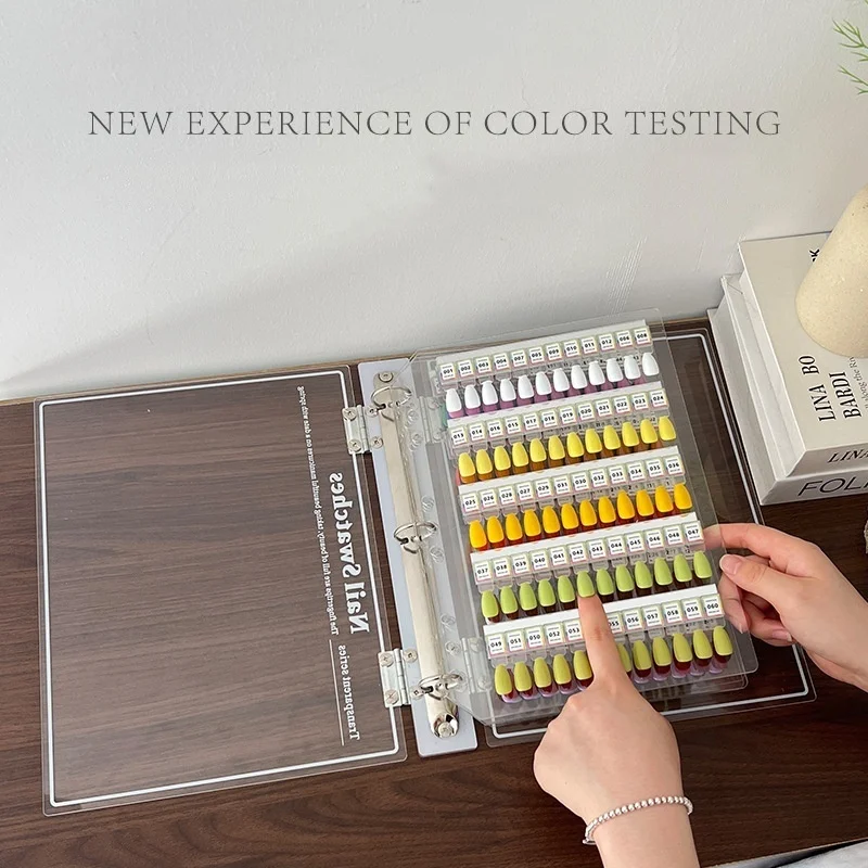 120/180/240 Colors Magnetic Tips Nail Art Swatch Book Manicure Color Test Storage Book Large Acrylic Works Display Color Card