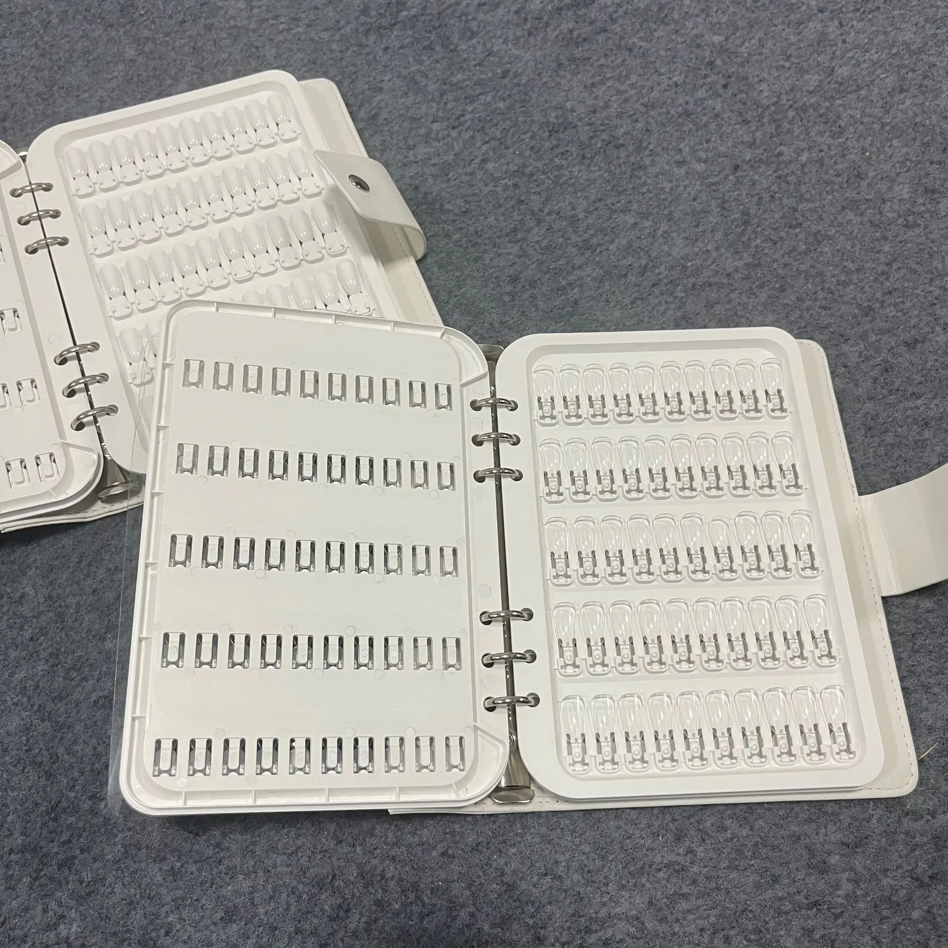 Professional 150 Colors Nail Polish Swatch Book Detachable Display Album No Glue Needed Easy to Update for Salon Home DIY