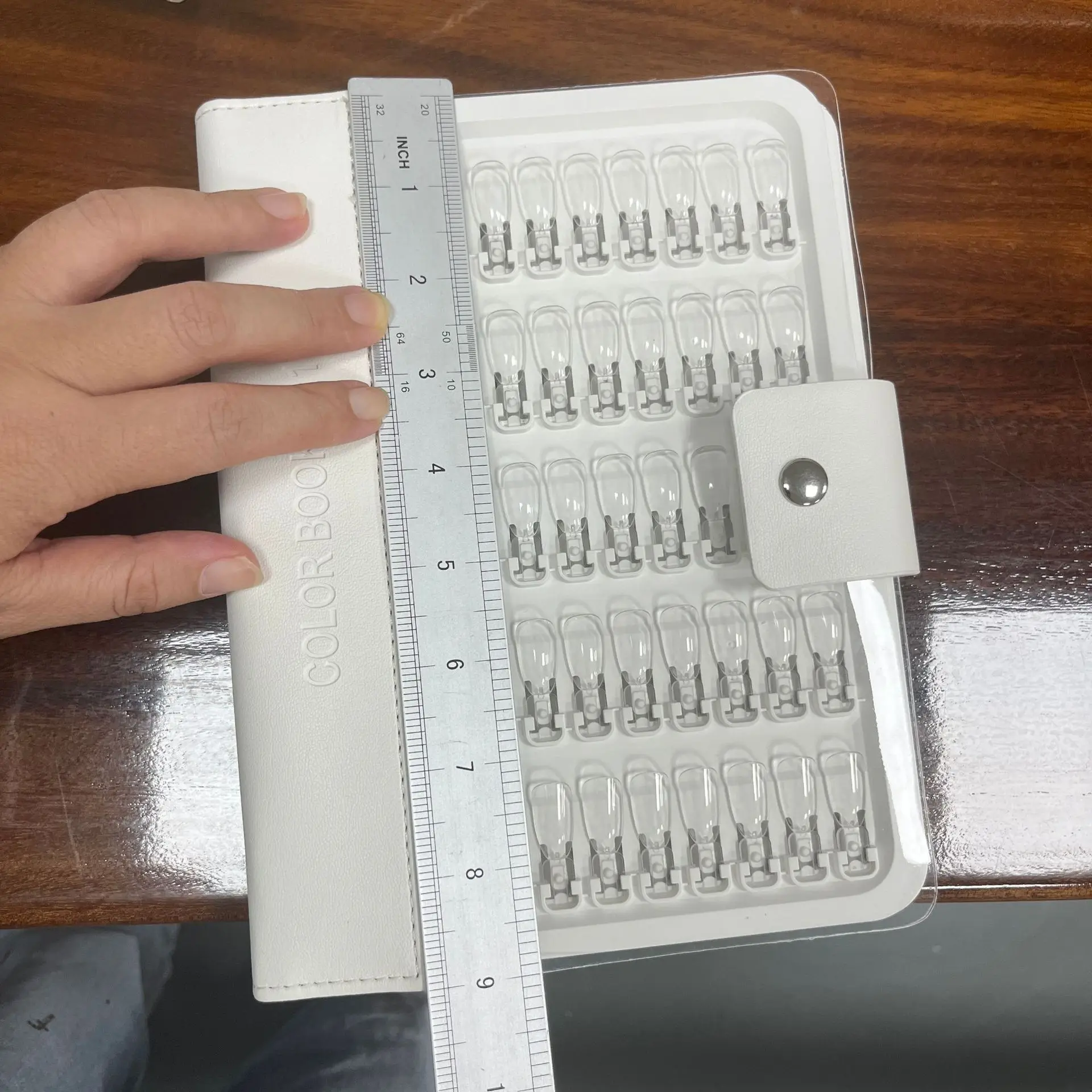 Professional 150 Colors Nail Polish Swatch Book Detachable Display Album No Glue Needed Easy to Update for Salon Home DIY