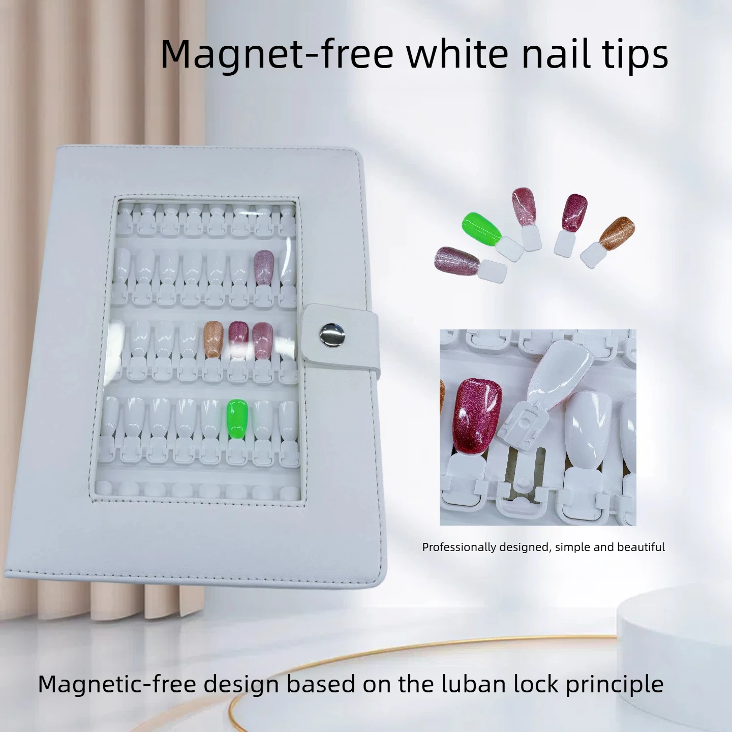 Professional 150 Colors Nail Polish Swatch Book Detachable Display Album No Glue Needed Easy to Update for Salon Home DIY