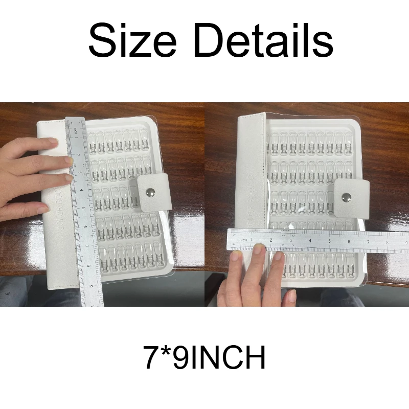 Professional 150 Colors Nail Polish Swatch Book Detachable Display Album No Glue Needed Easy to Update for Salon Home DIY