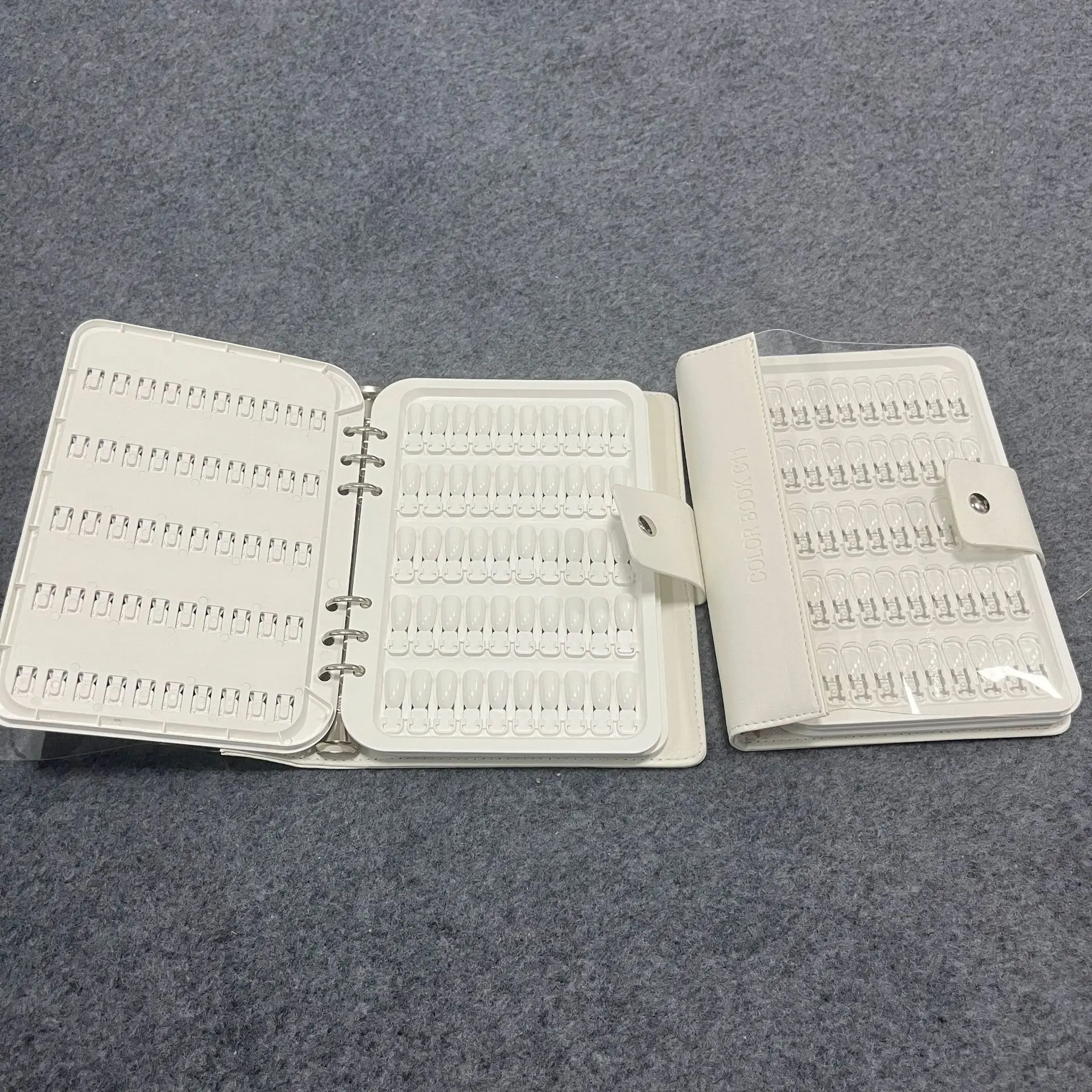 Professional 150 Colors Nail Polish Swatch Book Detachable Display Album No Glue Needed Easy to Update for Salon Home DIY