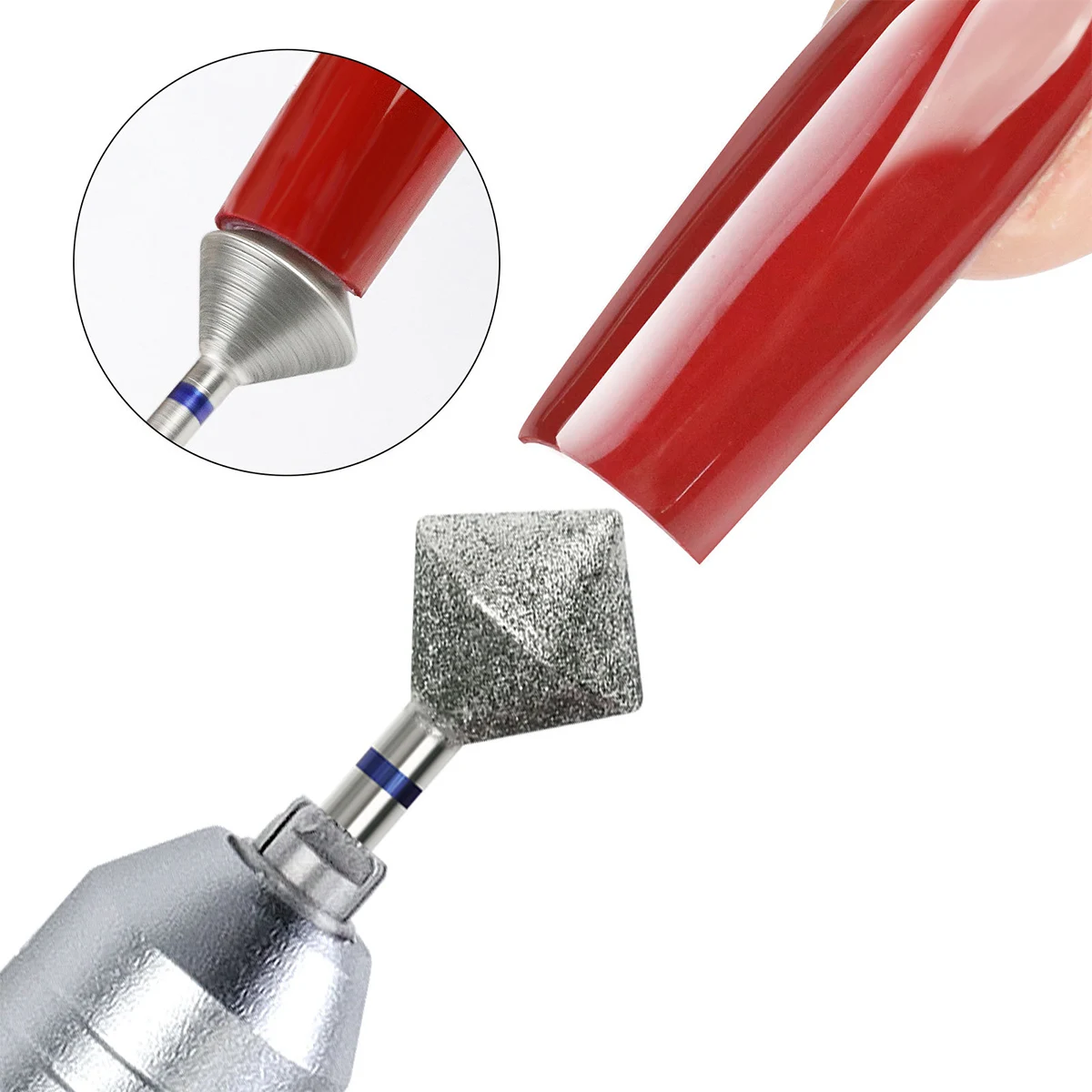 1Pcs Diamond Nail Drill Bits Rotary Cuticle Clean Burr 3/32
