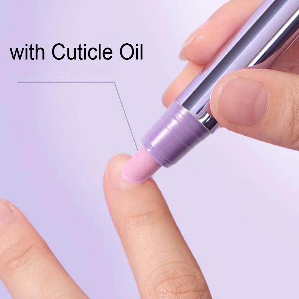 3Pcs 3-in-1 Cuticle Oil Pen with Ceramic Tip Nail Care Pen for Hangnails & Dry Damaged Nails Dead Skin Cuticle Remover Pen